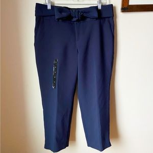 Banana Republic Factory Tie Waist Cropped Preppy Pant